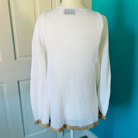 Elisabeth Delaunay Mesh Sweater Tunic (size M) - Picture 5 of 12